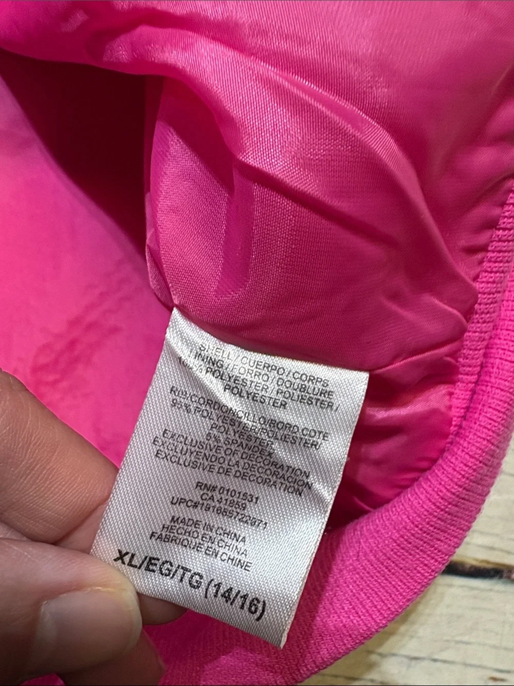 LOL Surprise! Girls' Pink Sequin Zip-Up Jacket with Doll Patch Sz XL